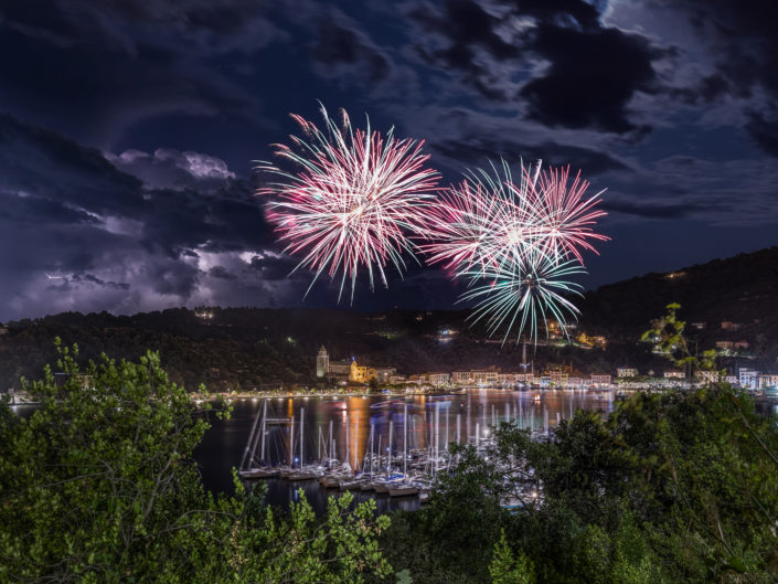 Fireworks and Lightning at Le Grazie
