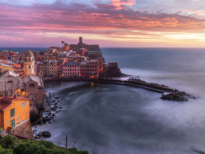 Vision at sunset on Vernazza