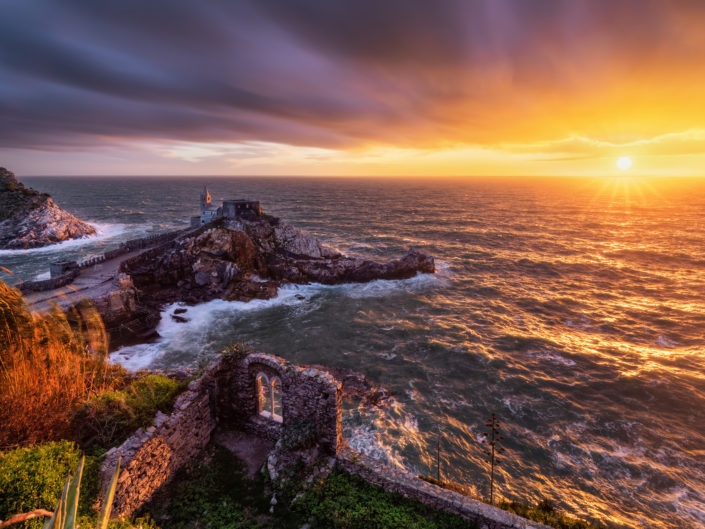 Storm at Sunset in Portovenere