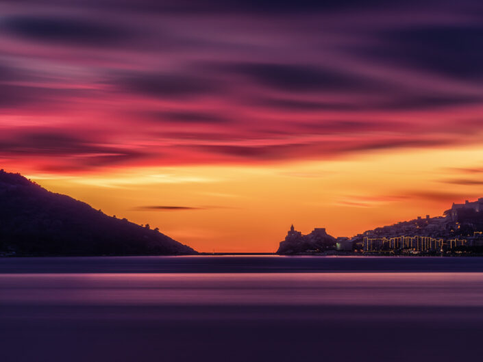 Sunset over the Gulf of Poets