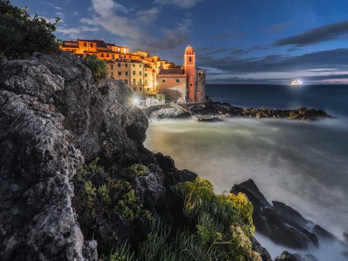 Night perspectives in Tellaro